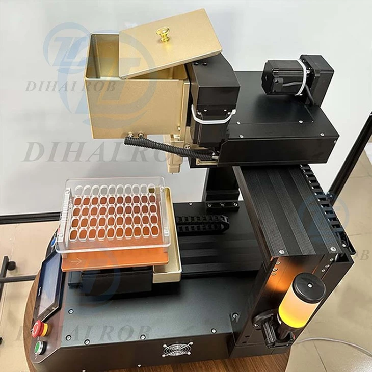 Semi-automatic Vape 5-needle CBD Heating Oil Filling Machine With Three-color Alarm Light